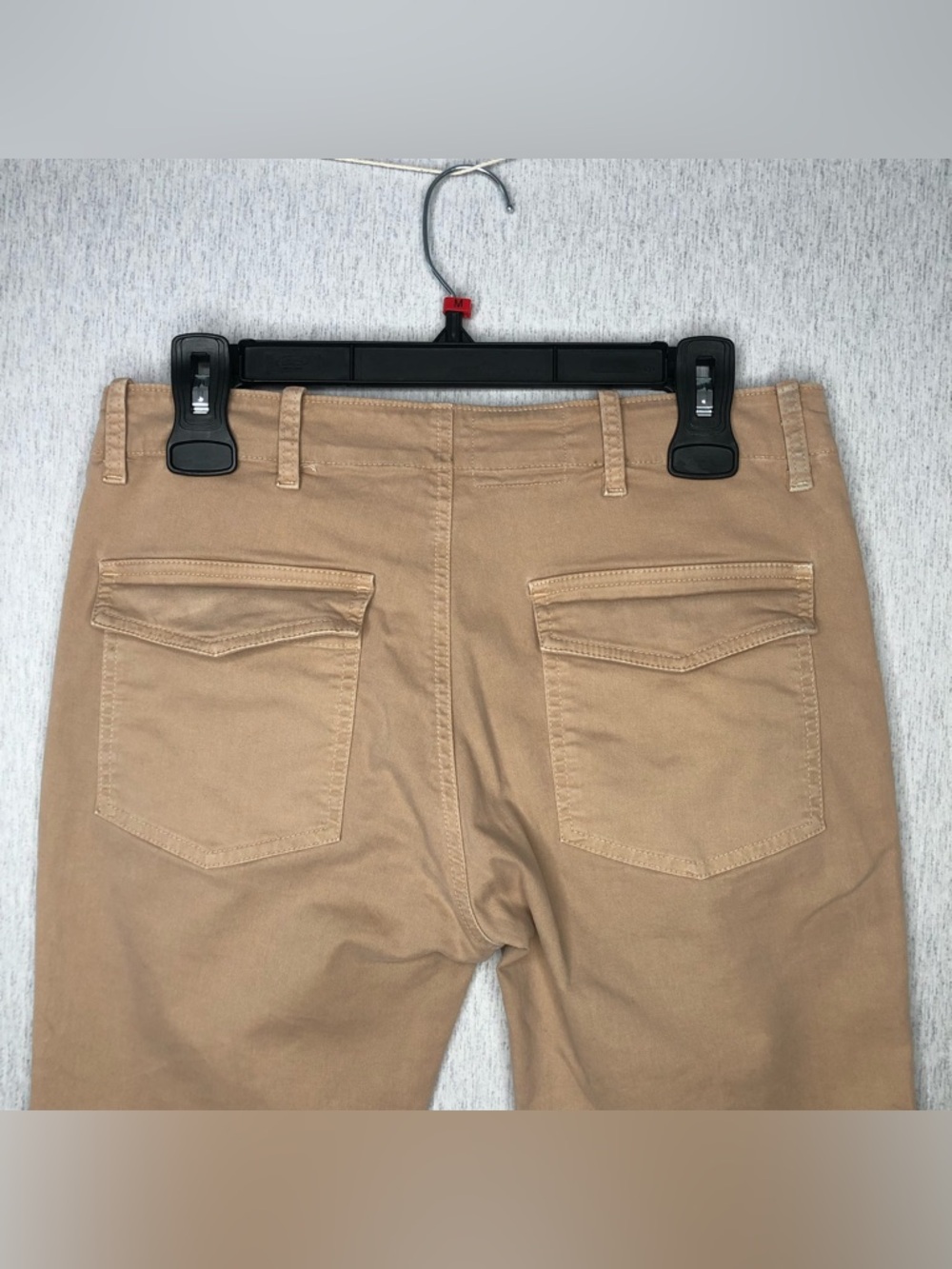 Nili Lotan Women’s Size 4 Slim Straight Jenna Pants Khaki Raw Hem Utility Twill - Picture 6 of 15